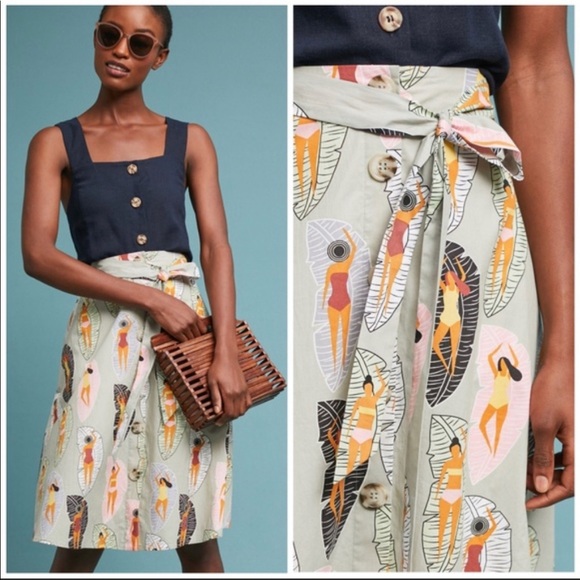 NWOT Anthropologie Sunbathers Skirt - Picture 1 of 3